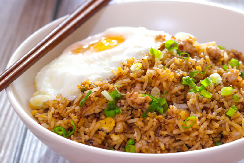 Nasi Goreng, Indonesian stir fried rice.